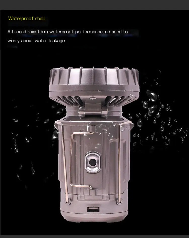 Solar Camping Lantern Fan