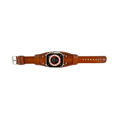 Fort Cuff Leather Bands for Apple Watch 9, Ultra 2 & SE